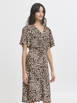 B. Young Leopard Button Midi