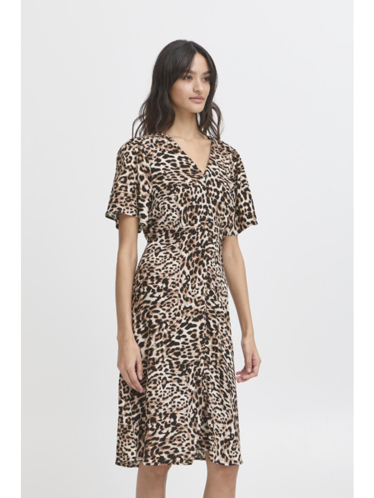 B. Young Leopard Button Midi