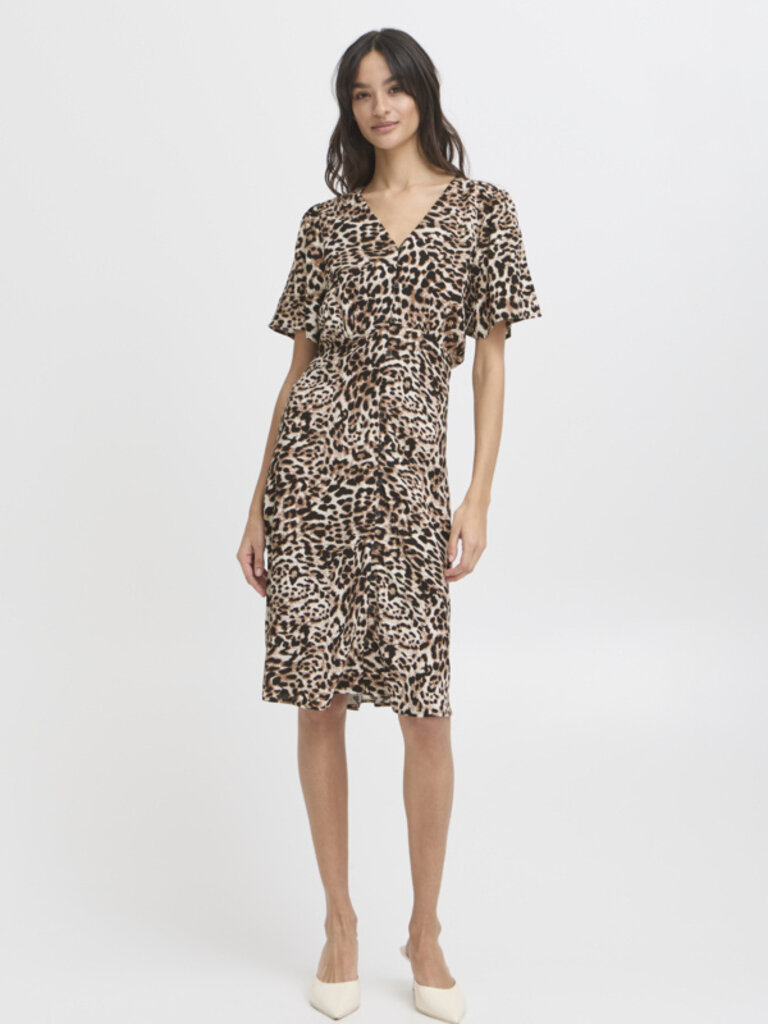 B. Young Leopard Button Midi