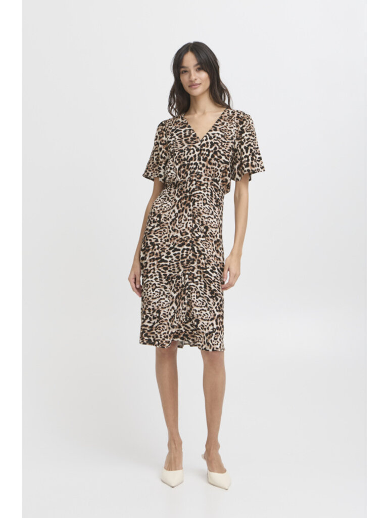 B. Young Leopard Button Midi