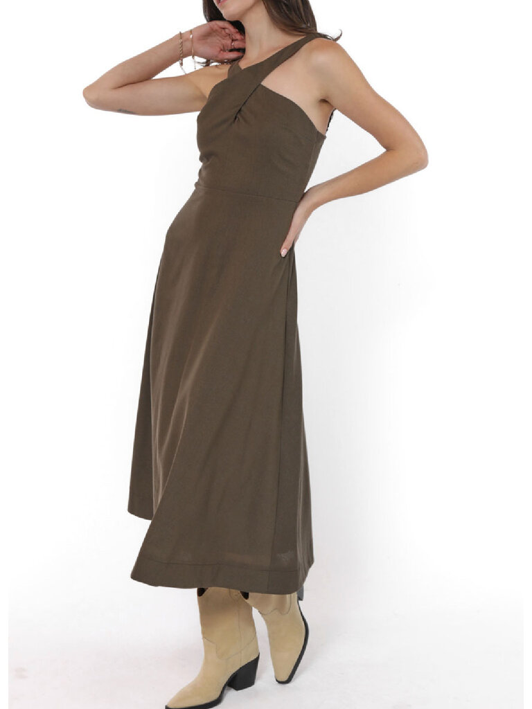 Sadie & Sage Olive Halter Midi Dress