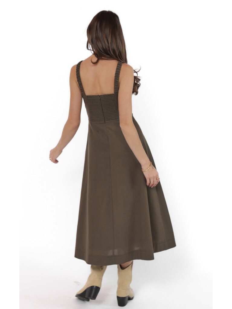 Sadie & Sage Olive Halter Midi Dress