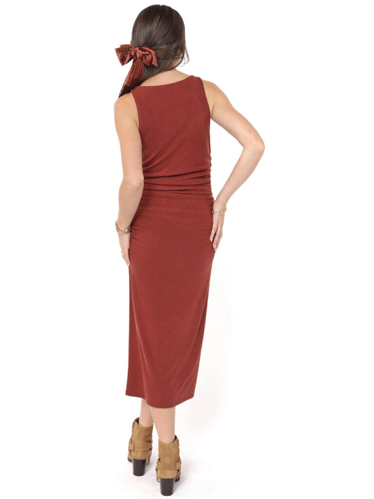 Sadie & Sage Burgundy Stretch Midi