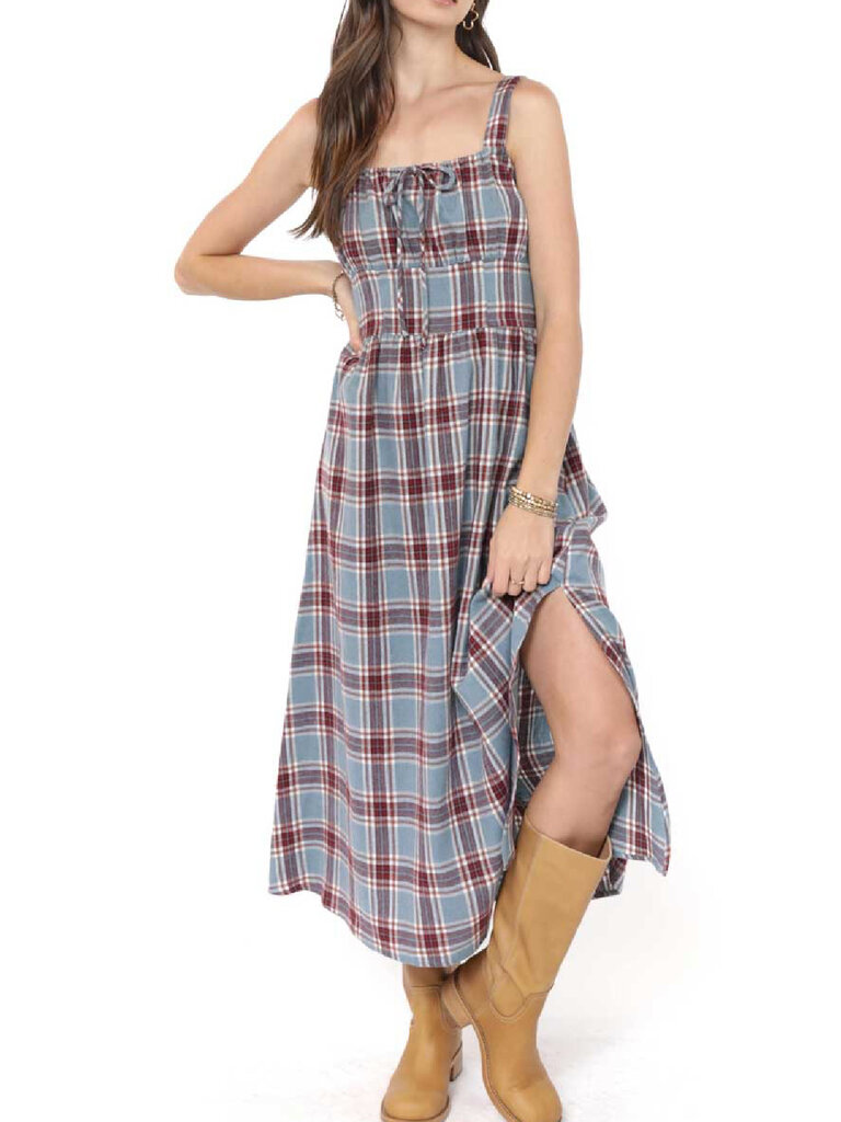 Sadie & Sage Laredo Plaid Midi