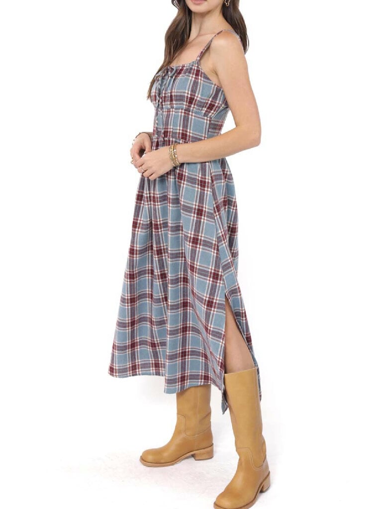 Sadie & Sage Laredo Plaid Midi