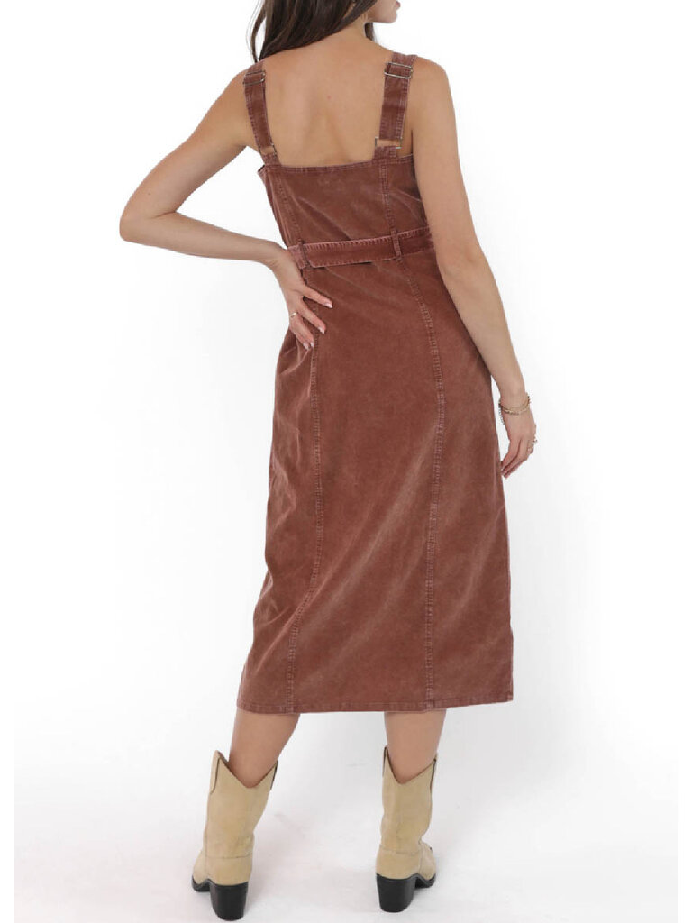 Sadie & Sage Deep Rose Cord Midi