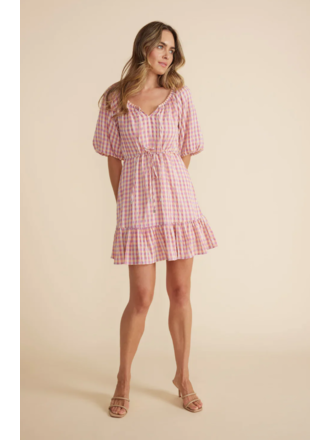 Mink Pink Pink Gingham Dress