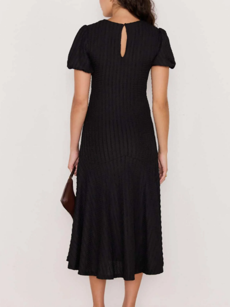 Mink Pink Crinkle Drop Waist Midi