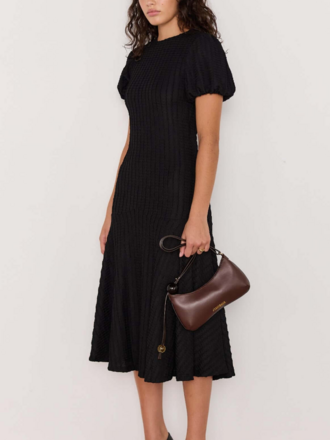 Mink Pink Crinkle Drop Waist Midi