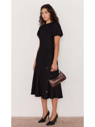 Mink Pink Crinkle Drop Waist Midi