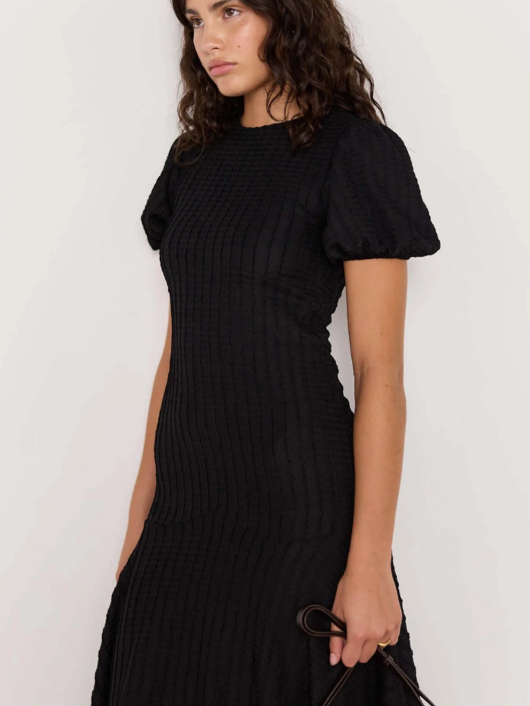 Mink Pink Crinkle Drop Waist Midi