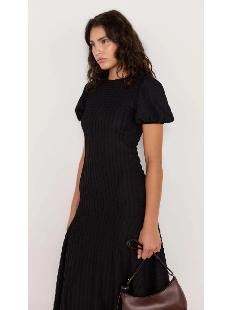 Mink Pink Crinkle Drop Waist Midi