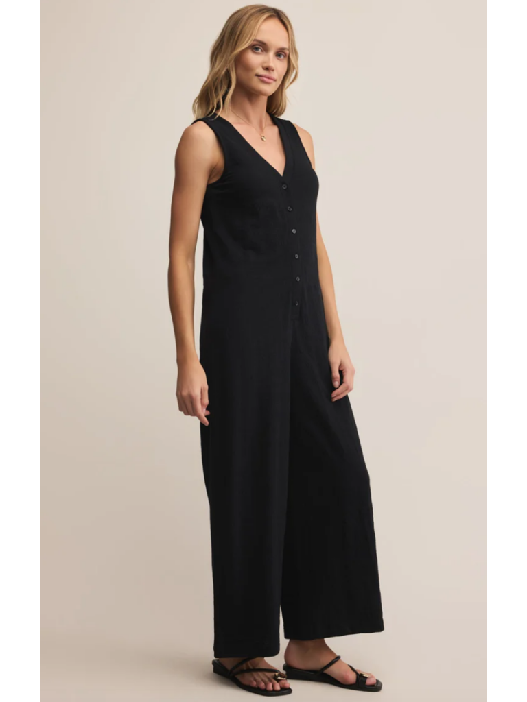 Z Supply Button Front Jumpsuit