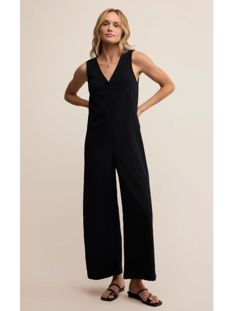 Z Supply Button Front Jumpsuit