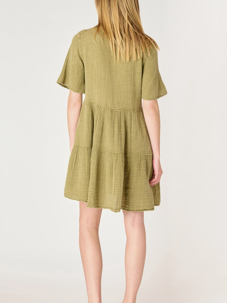 Dex Crinkle Sage Tunic