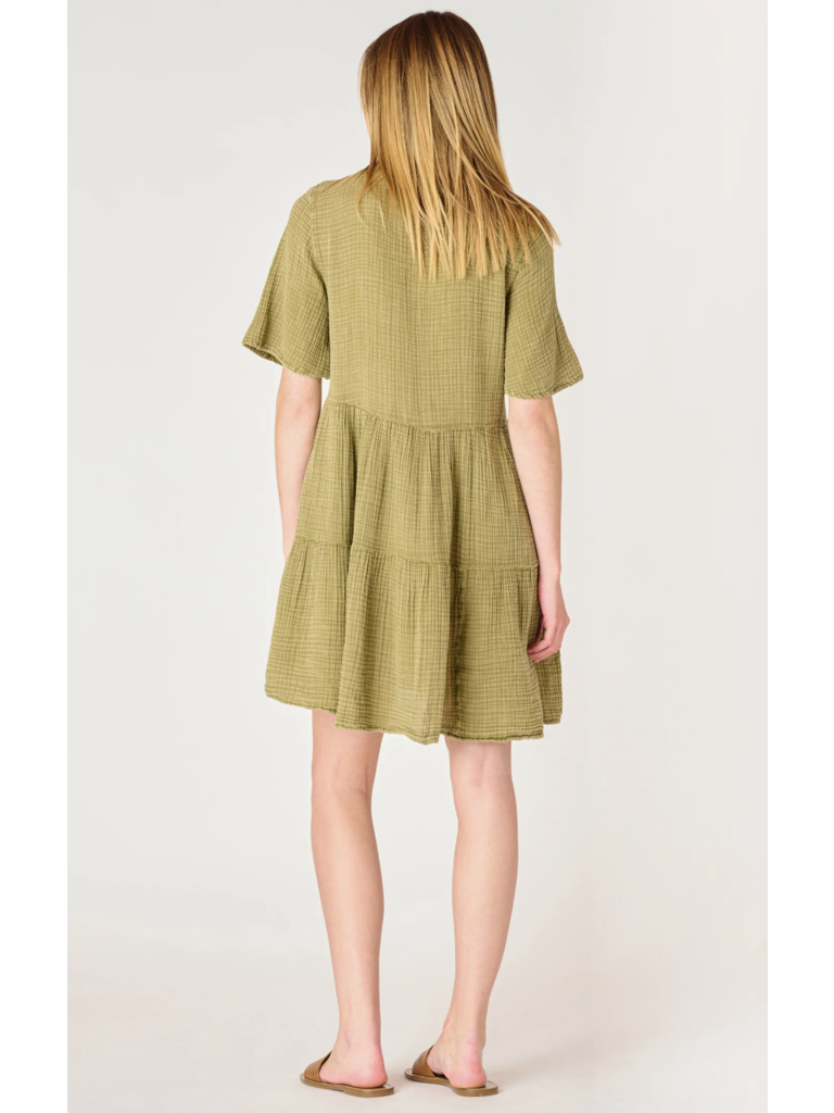 Dex Crinkle Sage Tunic