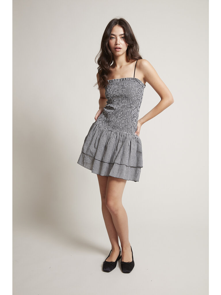 RD Style Check Smocked Mini