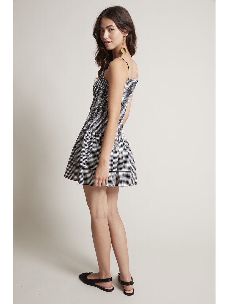 RD Style Check Smocked Mini