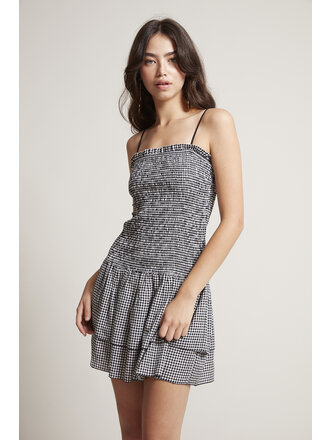 RD Style Check Smocked Mini