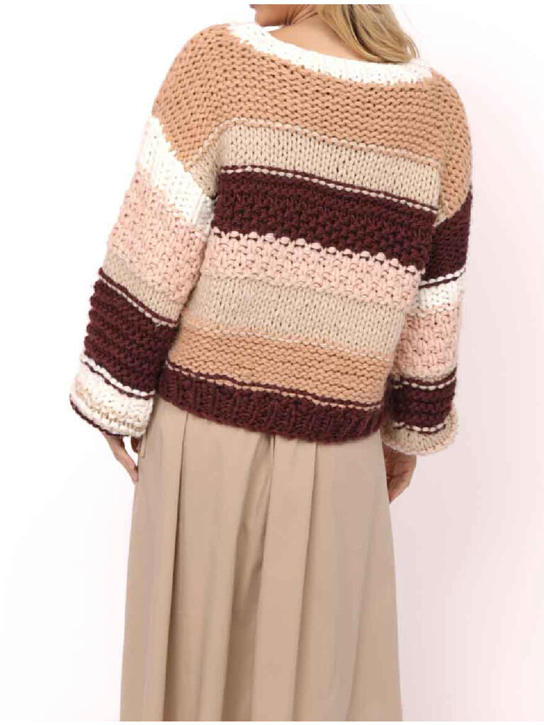 Sadie & Sage Burgundy Pecan Knit
