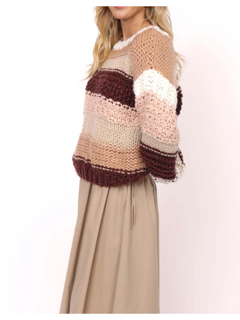 Sadie & Sage Burgundy Pecan Knit
