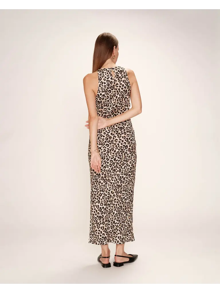 Grace & Mila Beige Leopard Slip Dress