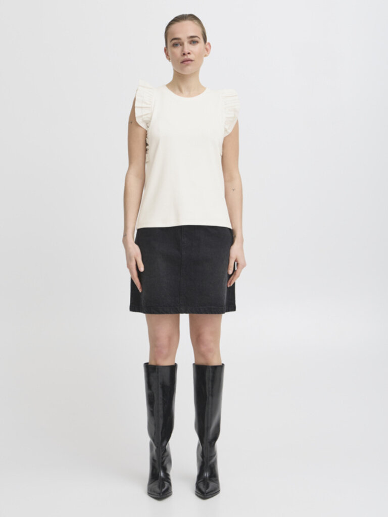 ICHI Frill Cream Tank
