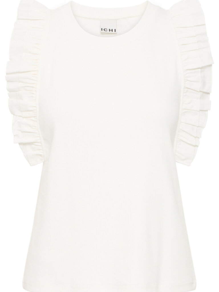 ICHI Frill Cream Tank