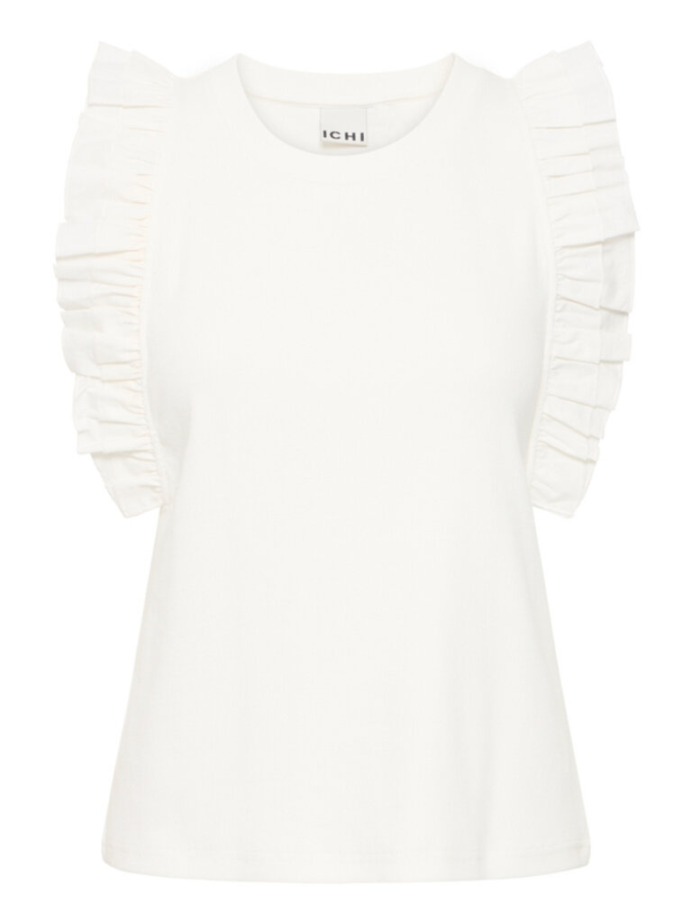 ICHI Frill Cream Tank