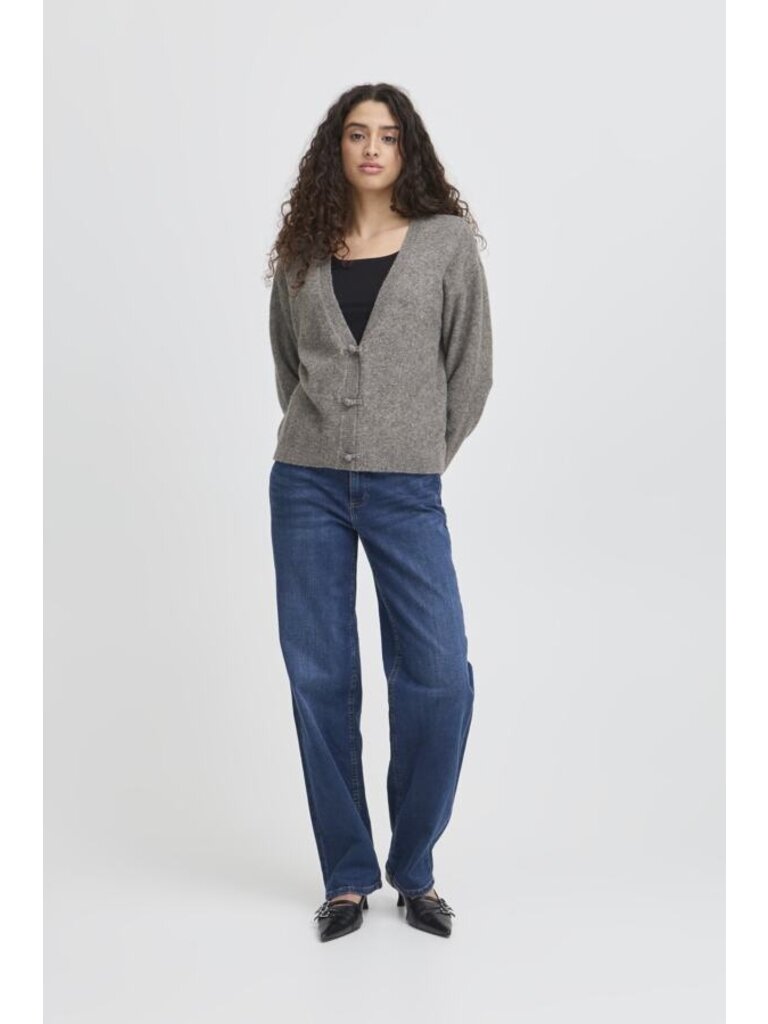 ICHI Dark Grey Cardigan