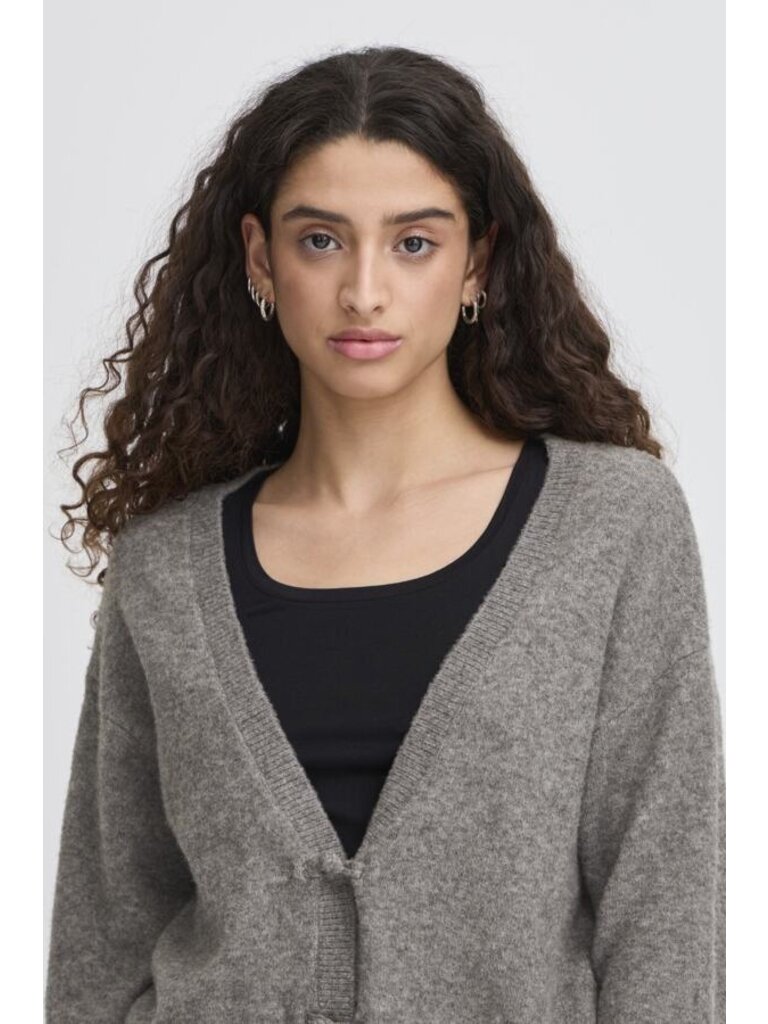 ICHI Dark Grey Cardigan