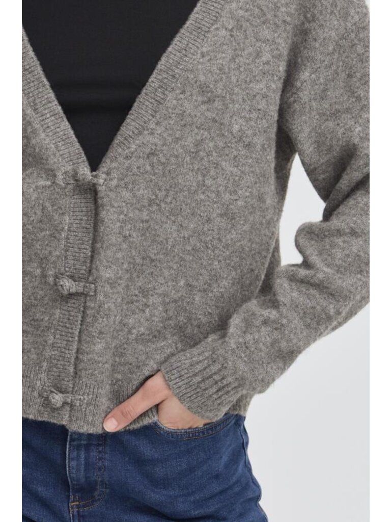 ICHI Dark Grey Cardigan