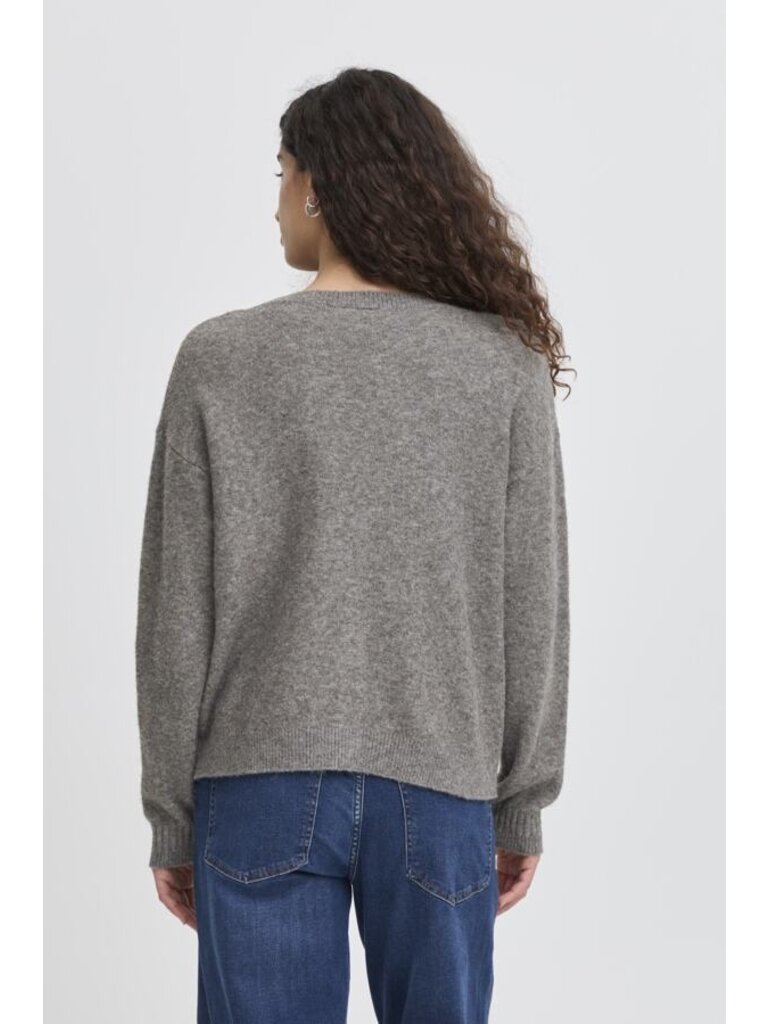 ICHI Dark Grey Cardigan