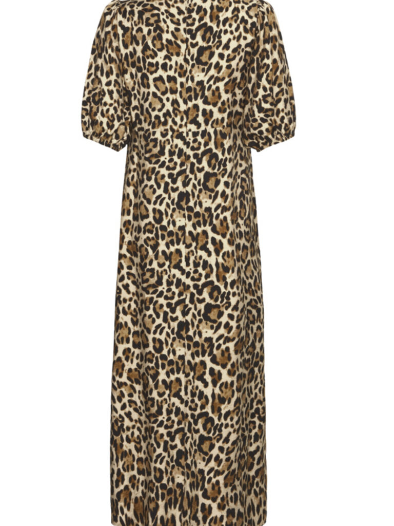 B. Young Leopard Puff Sleeve Midi