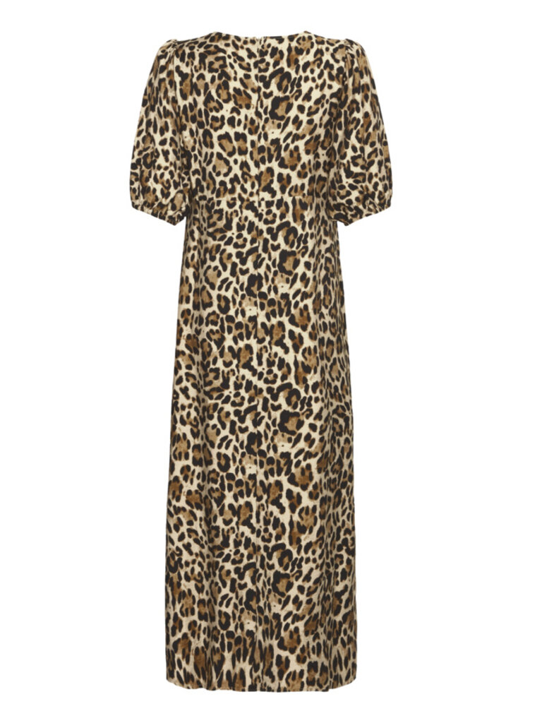 B. Young Leopard Puff Sleeve Midi