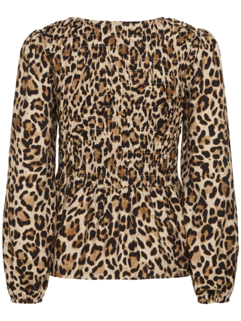 B. Young Smocked Leopard Top