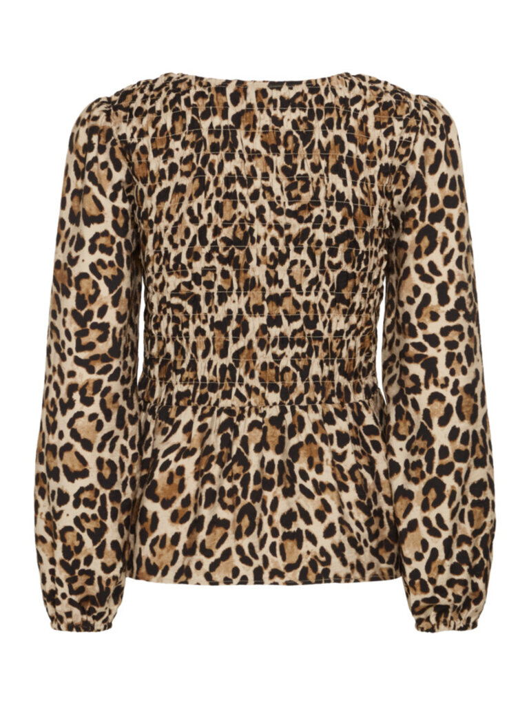 B. Young Smocked Leopard Top