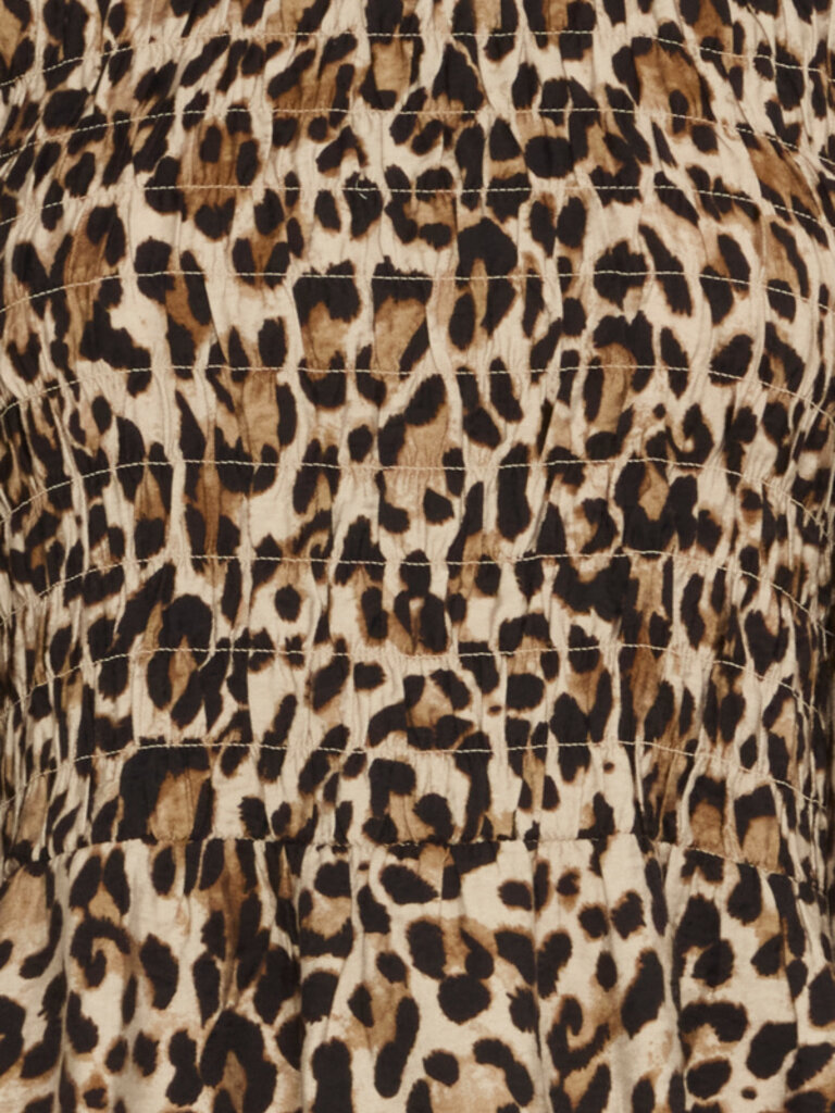 B. Young Smocked Leopard Top
