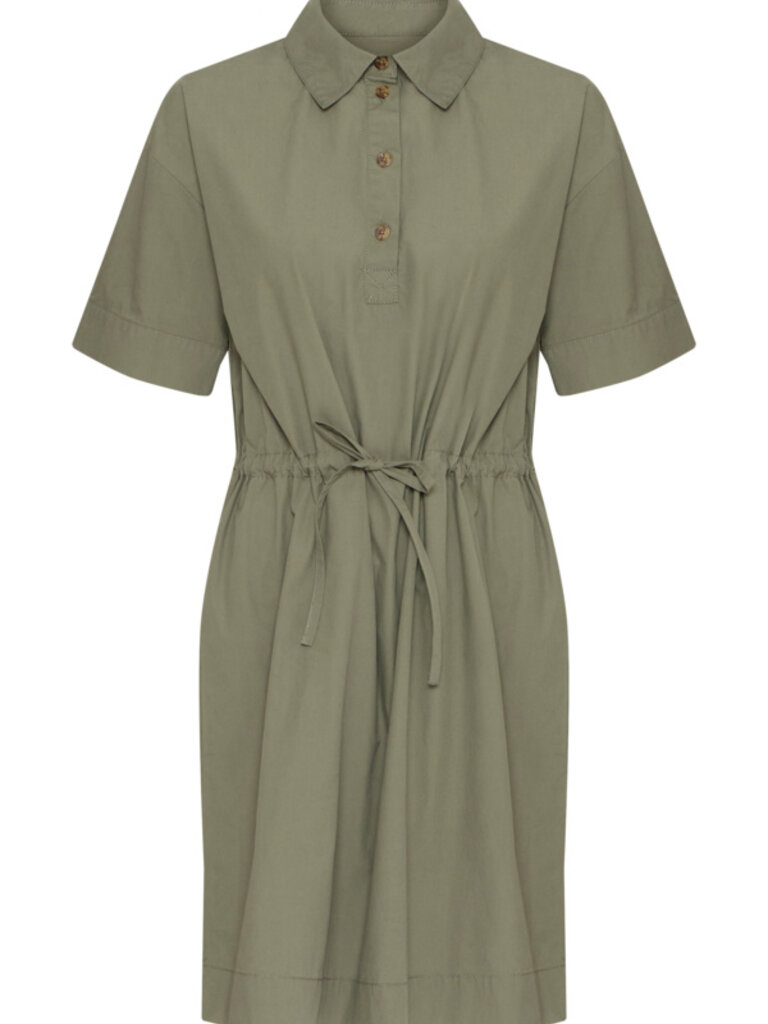 Fransa Soft Olive Shift Dress