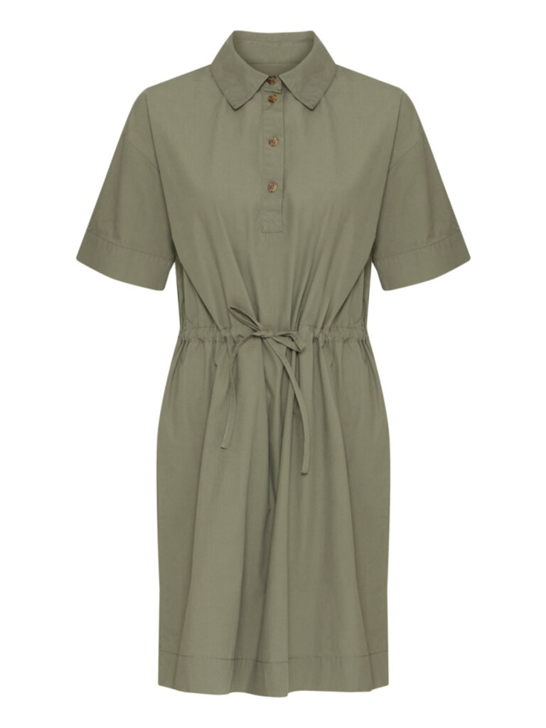 Fransa Soft Olive Shift Dress