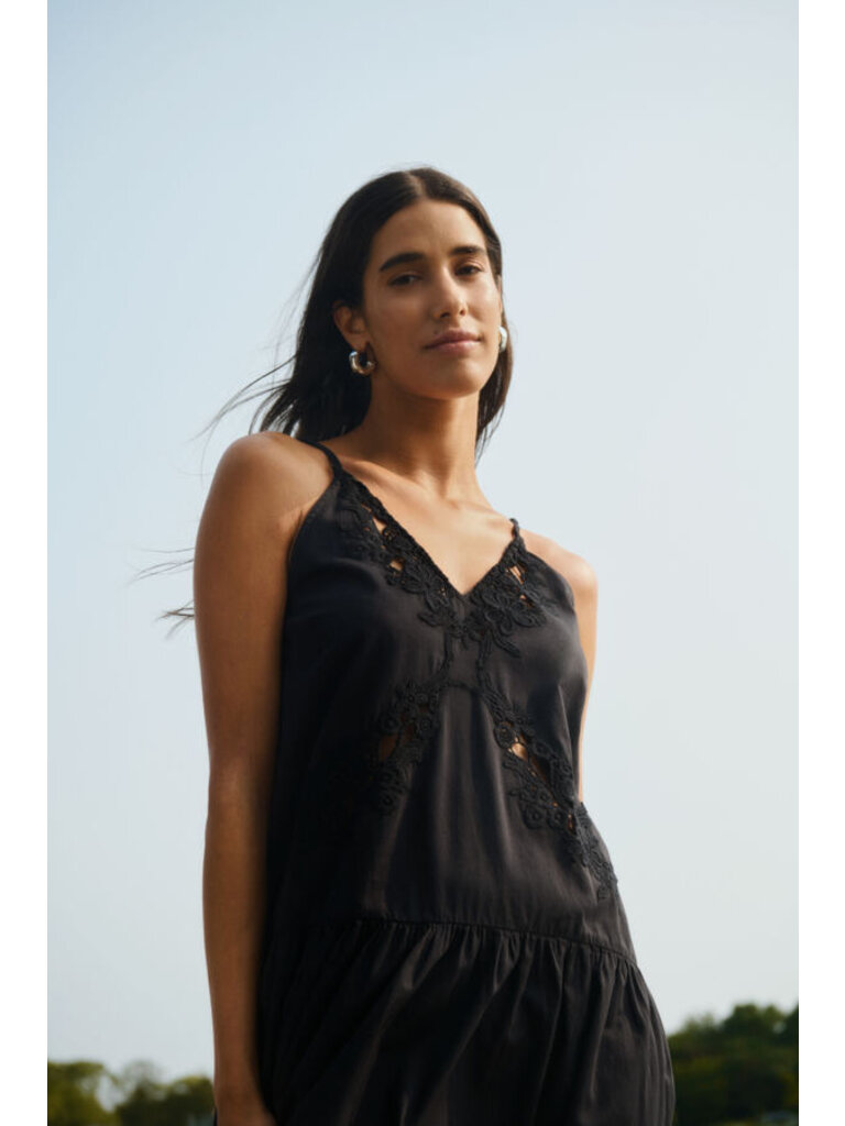 Soaked In Luxury Crochet Cut Out Midi