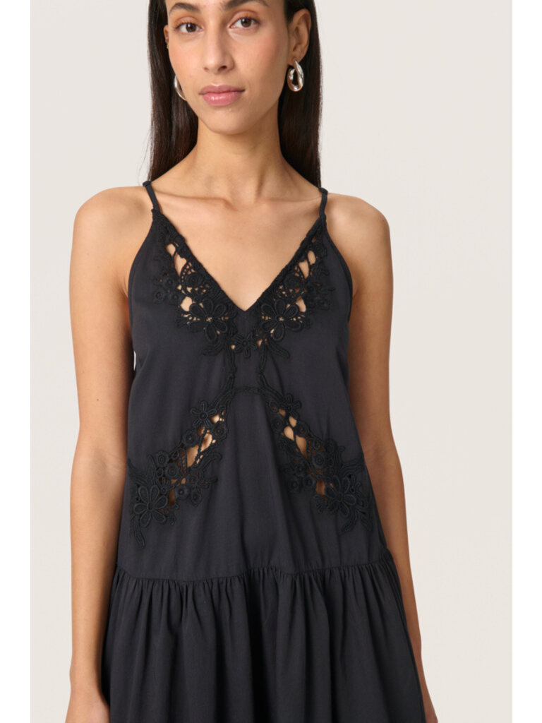 Soaked In Luxury Crochet Cut Out Midi