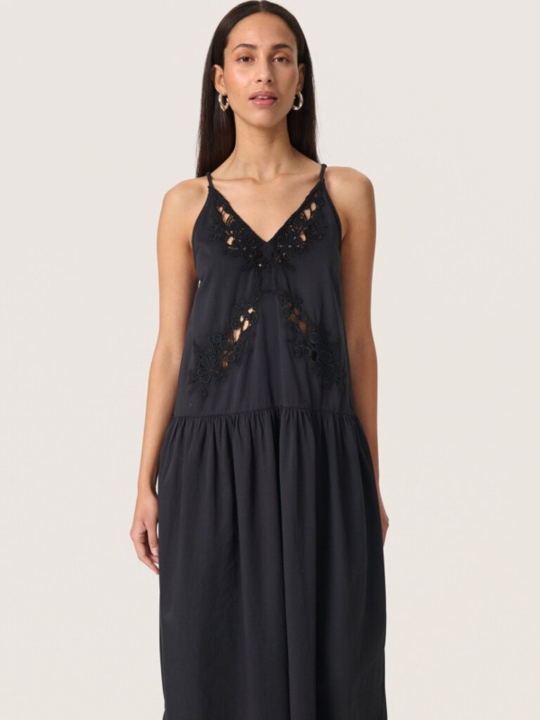 Soaked In Luxury Crochet Cut Out Midi