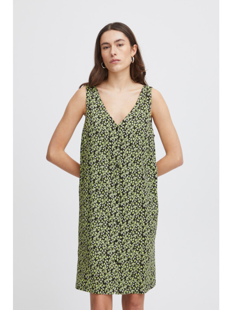 ICHI Lime Floral Mini