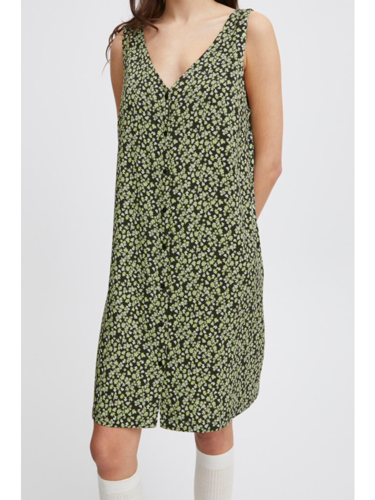 ICHI Lime Floral Mini
