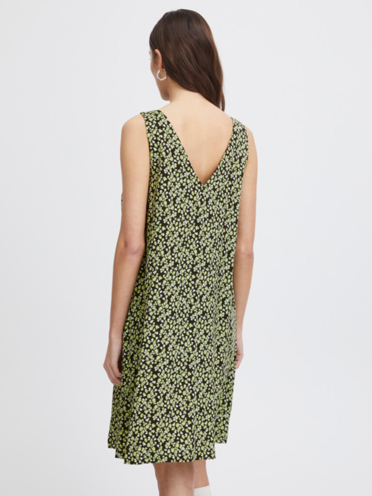 ICHI Lime Floral Mini