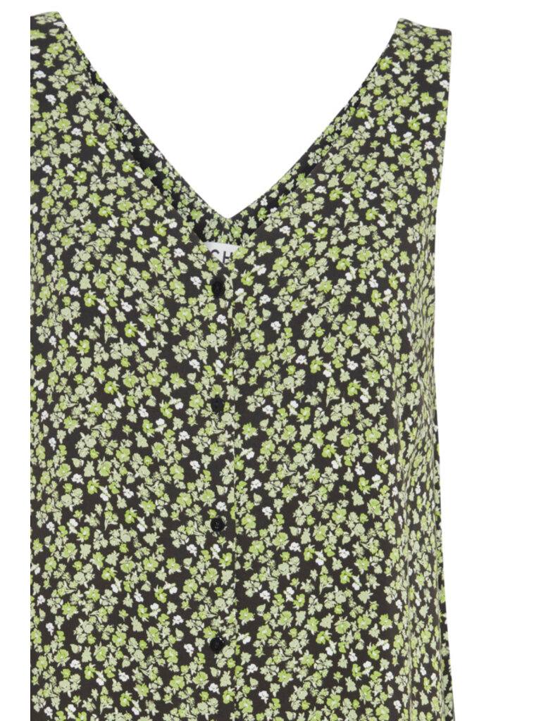 ICHI Lime Floral Mini