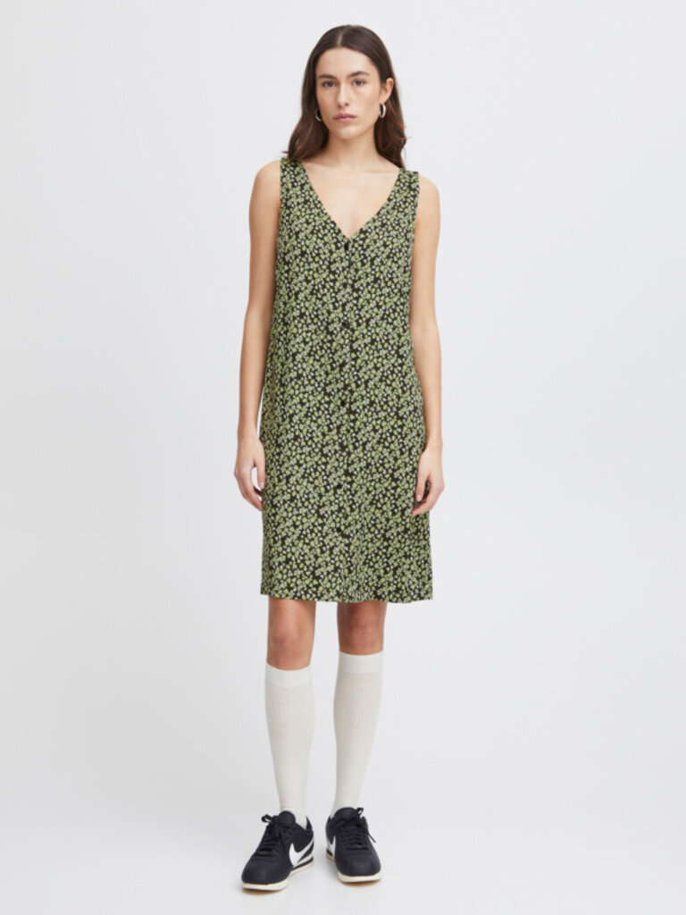 ICHI Lime Floral Mini