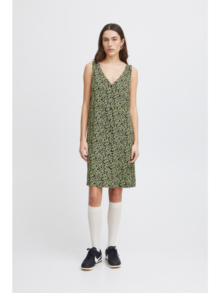 ICHI Lime Floral Mini
