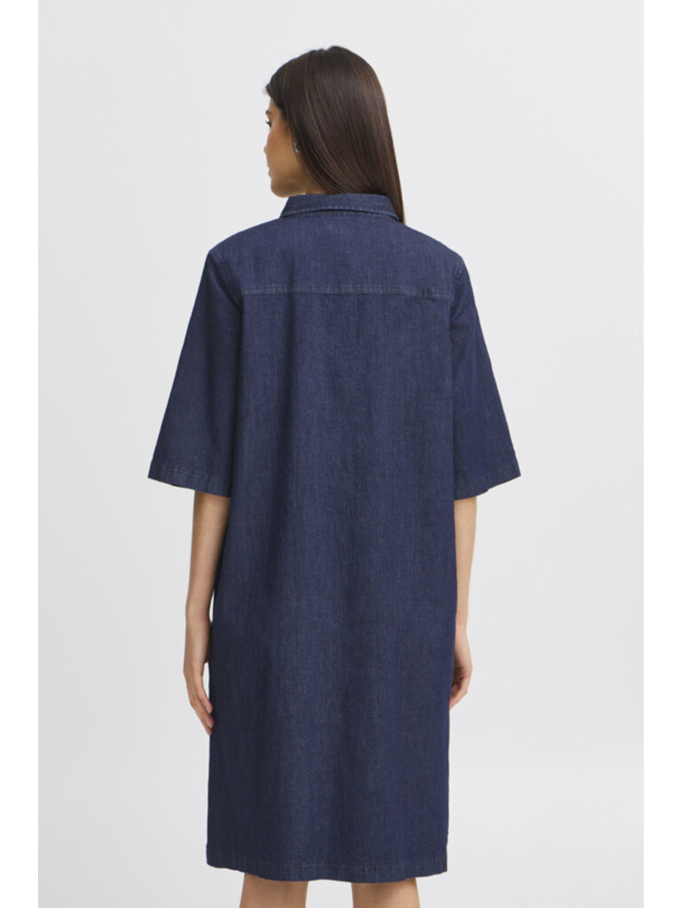 Fransa Dark Chambray Tunic